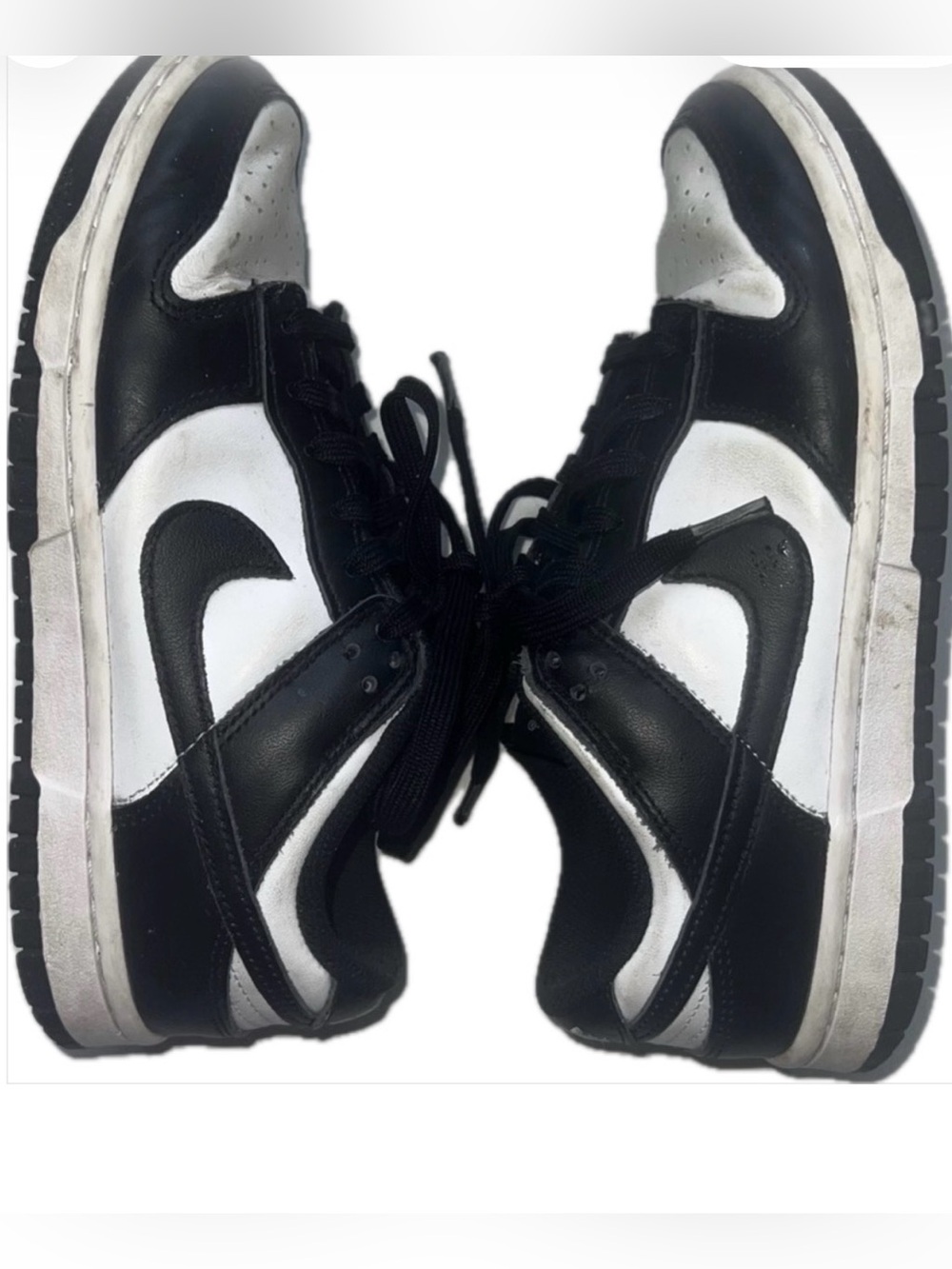 Nike Dunk Low on Black and White Size 7